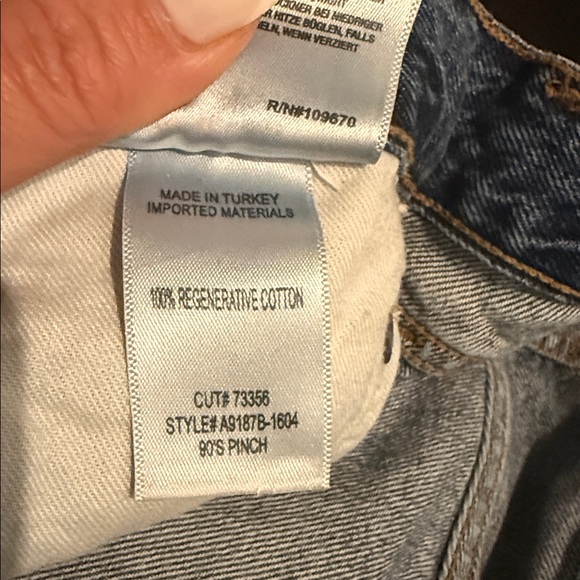 Agolde Dark Blue Denim Jeans - Picture 4 of 4